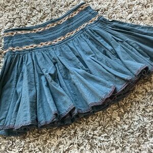 Isabel Marant Embroidered Waistband  Skirt 44